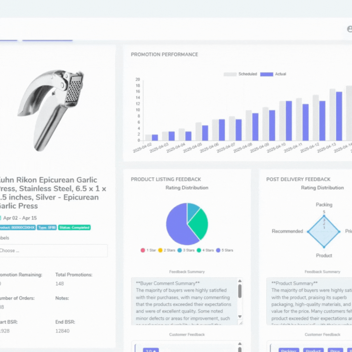 Analytics and Results